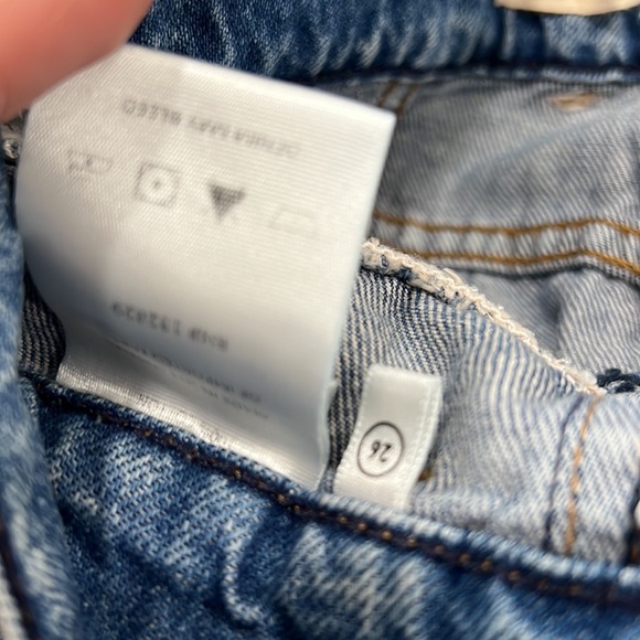 - GRLFRND Morgan High Rise Pleated Wide Leg Jeans 100% Cotton Size 26 - Picture 6 of 11